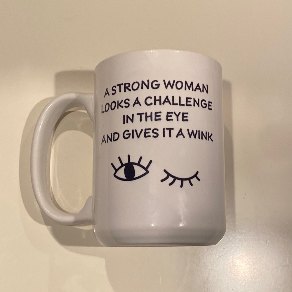 Ceramic white coffee mug